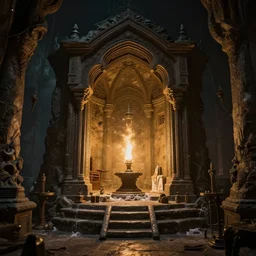 chamber, fantasy, hyper realistic, dramatic lighting