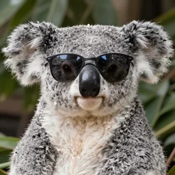 a coala wearing sunglasses, detailed photograph, high resolution, award winning, hd, 8k, 4k