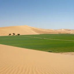 British green and pleasant land combined with desert, photograph, 8k