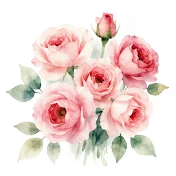 watercolor roses