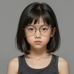 portrait of a girl by greg rutkowski, she is about 2 0 years old, mixture between russian and japanese, prettt, black bob hair with two strands around her face, wearing googles and a tank top, highly detailed portrait, digital painting, artstation, concept art, smooth, sharp foccus ilustration, artstation hq