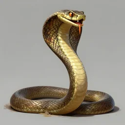 a giant snake. concept art by ram chandra shukla, cgsociety, cobra!!, concept art, 2 d game art, official art