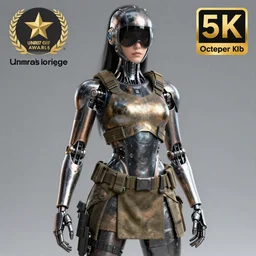 3D render of a masked robotic female assassin wearing a tactical skirt, fantasy artwork, mettalic, mid-shot, award winning, hyper detailed, very very very beautiful, studio lighting, artstation, unreal engine, unreal 5, 4k, octane renderer