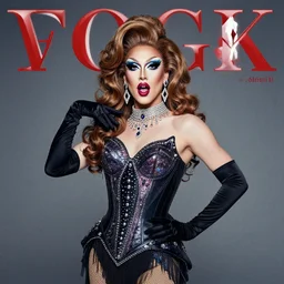 an editorial photo of a drag queen