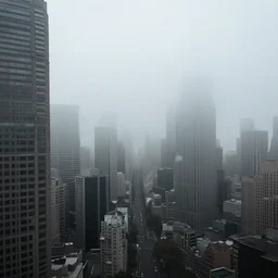 foggy city