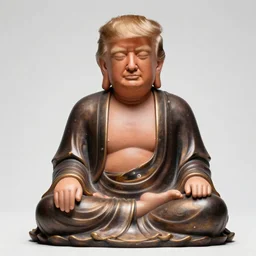 donald trump as peaceful buddha