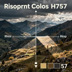 riso design, graphic composition, rule of thirds, risoprint colors H757