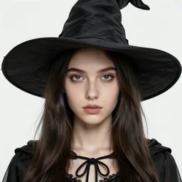 portrait of a young witch, true anatomy, detailed face, highly detailed,