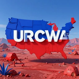 politics, landscape, dystopian, war, real, red, blue, politicians, highly detailed 8k