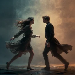 pure intention juxtaposed will set two lovers souls in motion,, tool, trending on artstation, cinematic