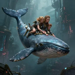masterpiece concept art, a beautiful highly detailed whalepunk lady fly near techno world, extremly emotional, cinematic moody colors, realistic shaded lighting poster by ilya kuvshinov, magali villeneuve, artgerm, jeremy lipkin and michael garmash and rob rey,