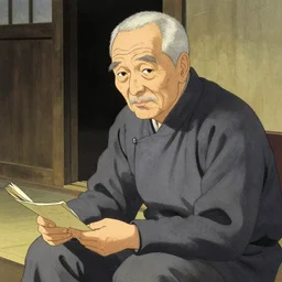 old man, by yoshitaka amano,