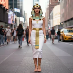 beautiful barefoot cleopatra confused in times quare
