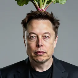 elon musk with head like beets, portrait, hyper realistic, hyper detailed, cfg _ scale 1 5