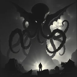 the cthulhu rising, 1 9 3 0's photography, divinity, awful, cosmic horror, creepy