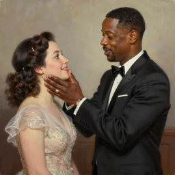 Chris Rock Slapping Will Smith’s Face In Front of A- List Celebrities At A Midget Convention, illustration, soft lighting, soft details, painting oil on canvas by Edmund Blair Leighton and Charlie Bowater octane render, HDR, trending on artstation, 4k, 8k, HD
