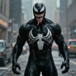 Hancock (2008) as Venom (2018), film still, film grain, hd