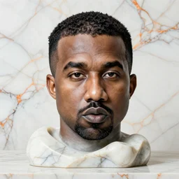a white and orange marble textured background kanye west face is on it screen printing style, a marble sculpture by georgia o'keeffe, featured on polycount, gutai group, marble sculpture, ultrafine detail, biomorphic
