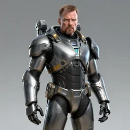 Walter White in cybernetic battle armour, 4k digital art, highly detailed, concept art
