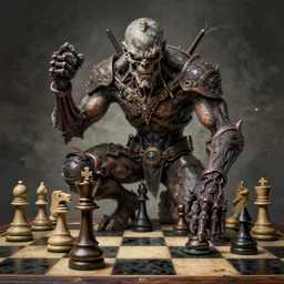 chess painted in the syle of giger, giger art, extremely detailed, 4 k