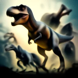 fantasy scifi movie Poster, carnivore dinosaur, Tyrannosarus Rex, portrait, from kong skull Island (2017), from jurassic World (2015), from pacific rim (2013) from King kong (2005), trex from godzilla (2014), cgsociety, ArtStation, by Frank frazetta, by drew struzan, alosaurus, spinosaurus, velociraptor