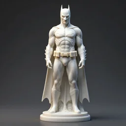 marble statue of batman, full body length, hyper detailed, digital art, trending in artstation, cinematic lighting, studio quality, smooth render, unreal engine 5 rendered, octane rendered, art style by klimt and nixeu and ian sprigger and wlop and krenz cushart