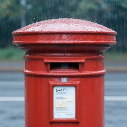 post box full if love letters under the rain by monet