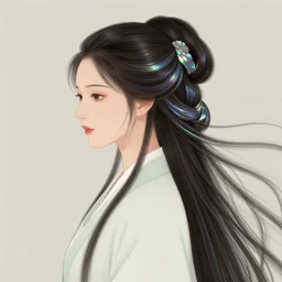 chinese classical comely beauty has a side face and long hair woven with the waves ， holographic 🌠 wind convergence digital matte illustration, pastiche by dan mumford, pastiche by cyril rolando, pastiche by victo ngai, precise and intricate linework, art nouveau cosmic nebula 4 k detailed matte illustration trending on illustrationx, cgsociety, buff and