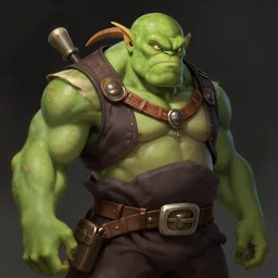 portrait of an ork, artstation, elegant, highly detailed, digital painting, concept art, smooth, sharp focus, illustration, art by studio ghibli, fujita goro, atey ghailan, tom whalen, jean giraud 8 k