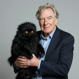 Sir David Attenborough holding Mothman
