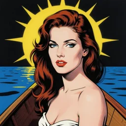 Roy Lichtenstein woman Sun on the boat
