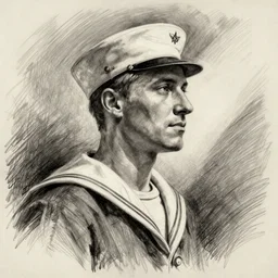 Loomis pencil sketch of sailor