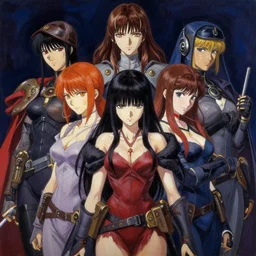 the order of sisters of war. this oil painting by the award - winning mangaka has cinematic lighting, an interesting color scheme and intricate details.
