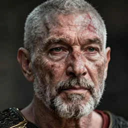 vfx movie live action god of war closeup, natural grizzled skin by emmanuel lubezki