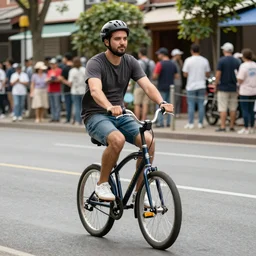 a dig riding an unicycle