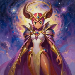 A cyborg Gardevoir as the ultimate tyrant emperor of the universe. Trending on ArtStation. A vibrant digital oil painting. A highly detailed sci-fi fantasy character illustration by Wayne Reynolds and Charles Monet and Gustave Dore and Carl Critchlow and Bram Sels