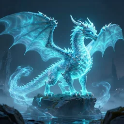 landscape portrait of a gothic biome with a glowwave dragon on it, au naturel, hyper detailed, digital art, trending in artstation, cinematic lighting, studio quality, smooth render, unreal engine 5 rendered, octane rendered, art style by pixar dreamworks warner bros disney riot games and overwatch