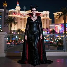 full body portrait, vampire queen in background of las vegas at night, highly detailed, CGsociety, subtle, concept art, HDR, hyper realistic, volumetric lighting, subsurface scattering, unreal