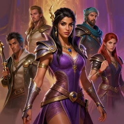 dynamic medium shot painted portrait, maya ali as divinity 2 sorcerer, dragon age, gaudy colours, octane render, unreal engine, matte painting concept art, fanart artstation by jesper ejsing and rhads and lois van baarle and ilya kuvshinov and rossdraws
