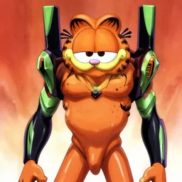 garfield third impact in neon genesis evangelion, anime