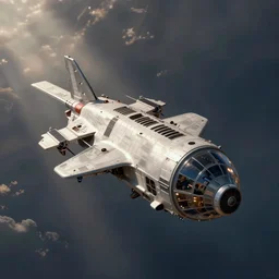 detailed spacecraft in the style of chris bjerre