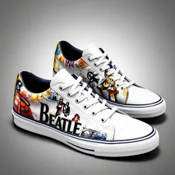 x sneakers of the beatles designed by tinker hatfield, digital art