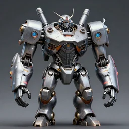 portrait of a giant robotic monster by wlop