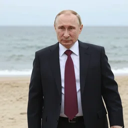 Putin beach bum