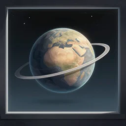 illustration of a planet falling through screen, first person, detailed and intricate forty five degree isometric, cross john berkey and vincent di fate and ralph mcquarrie, maurits cornelis