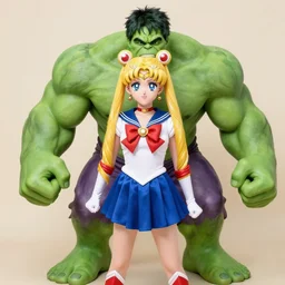 the hulk dress up as sailormoon