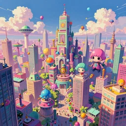 a beautiful matte painting of a concoction of effervescent punkpastels cityscape by Dean Ellis, Katsuhiro Otomo, award winning, atmospheric, epic and stunning, intricate details, sense of awe, anthropomorphic, featured on artstation