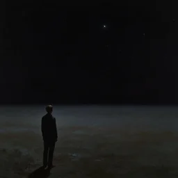 edward hopper painting, cosmic horror, the void of space and stars, scene from a wes anderson film, liminal space in the void of space, horror, atmospheric haze, film. film still, 1 6 mm cinematography
