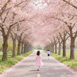 epic floral Alley with trees on each side of the road, floral dream spring, Alena Aenami, Petros Afshar, Noah Bradley, Anton Fadeev, Anato Finnstark, Steve Henderson, Filip Hodas, Mark Keathley, Thomas Kinkade, Phil Koch, Gilbert Williams, Mike Winkelmann, Beeple