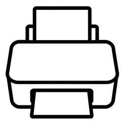 printer picture with outline. png quality